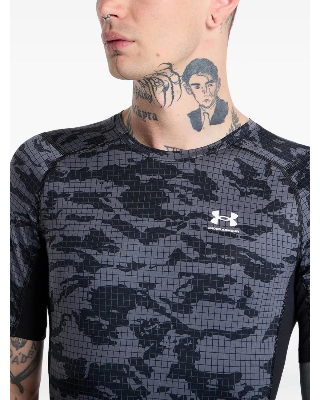 Under Armour Blue Hg Printed Top for men