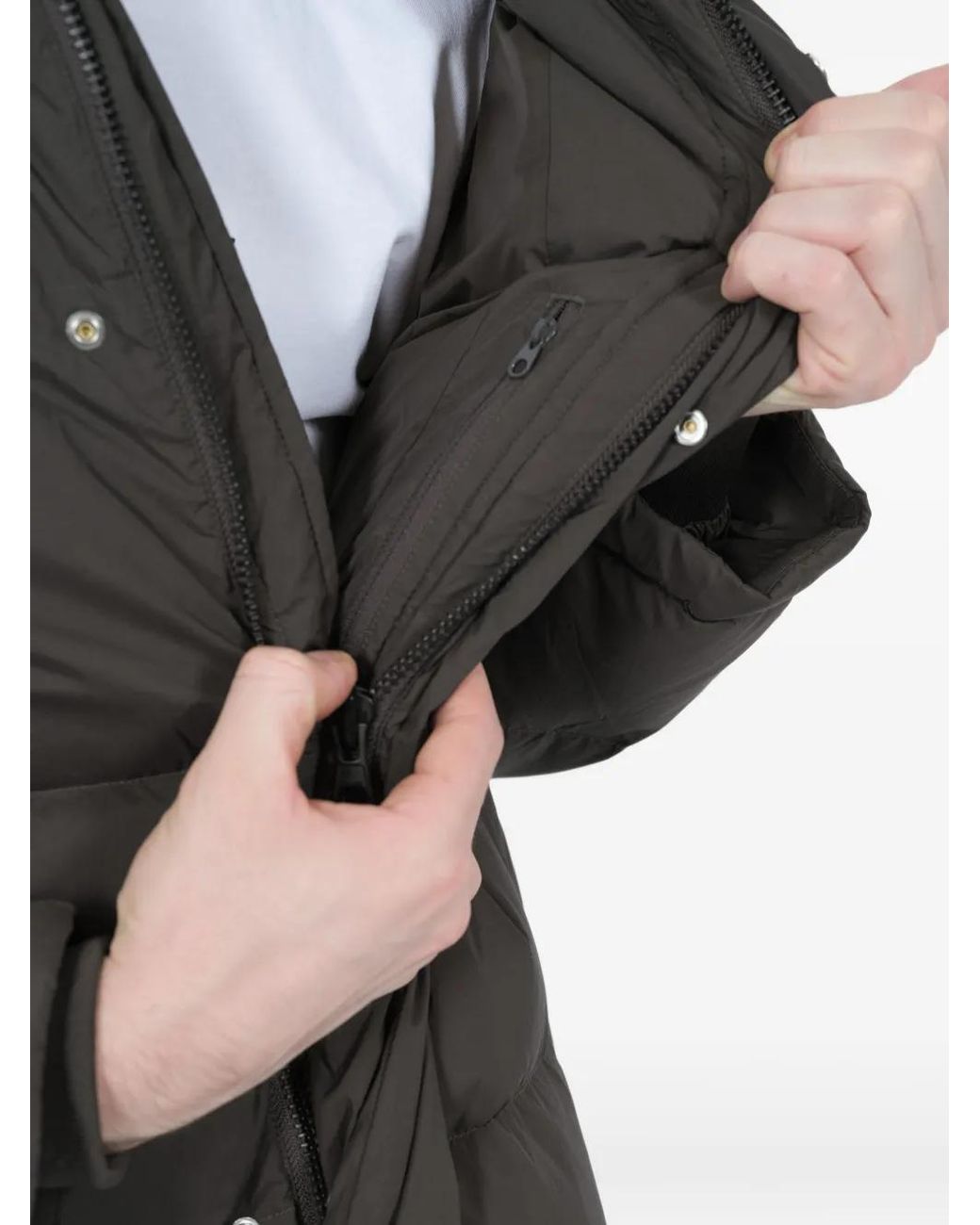 NN07 Gray Mathew Puffer Coat for men