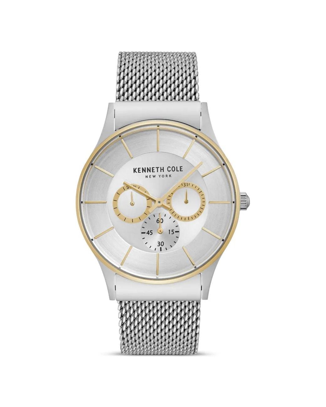 Kenneth Cole Gray Montre À Bracelet En Mesh Mm for men