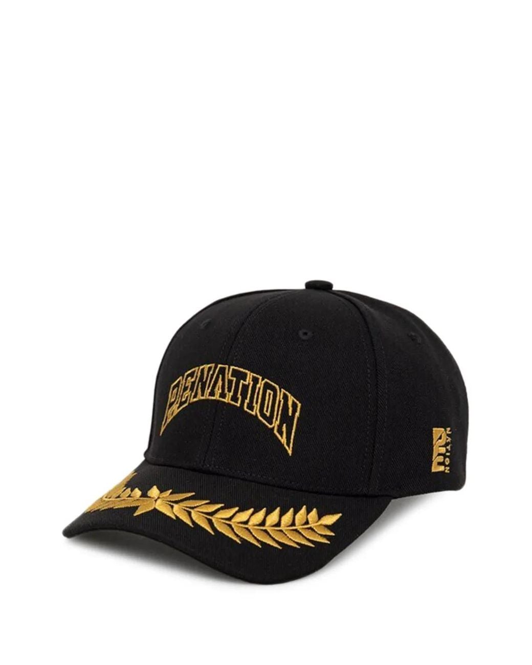 P.E Nation Black Logo-Embroidered Baseball Cap