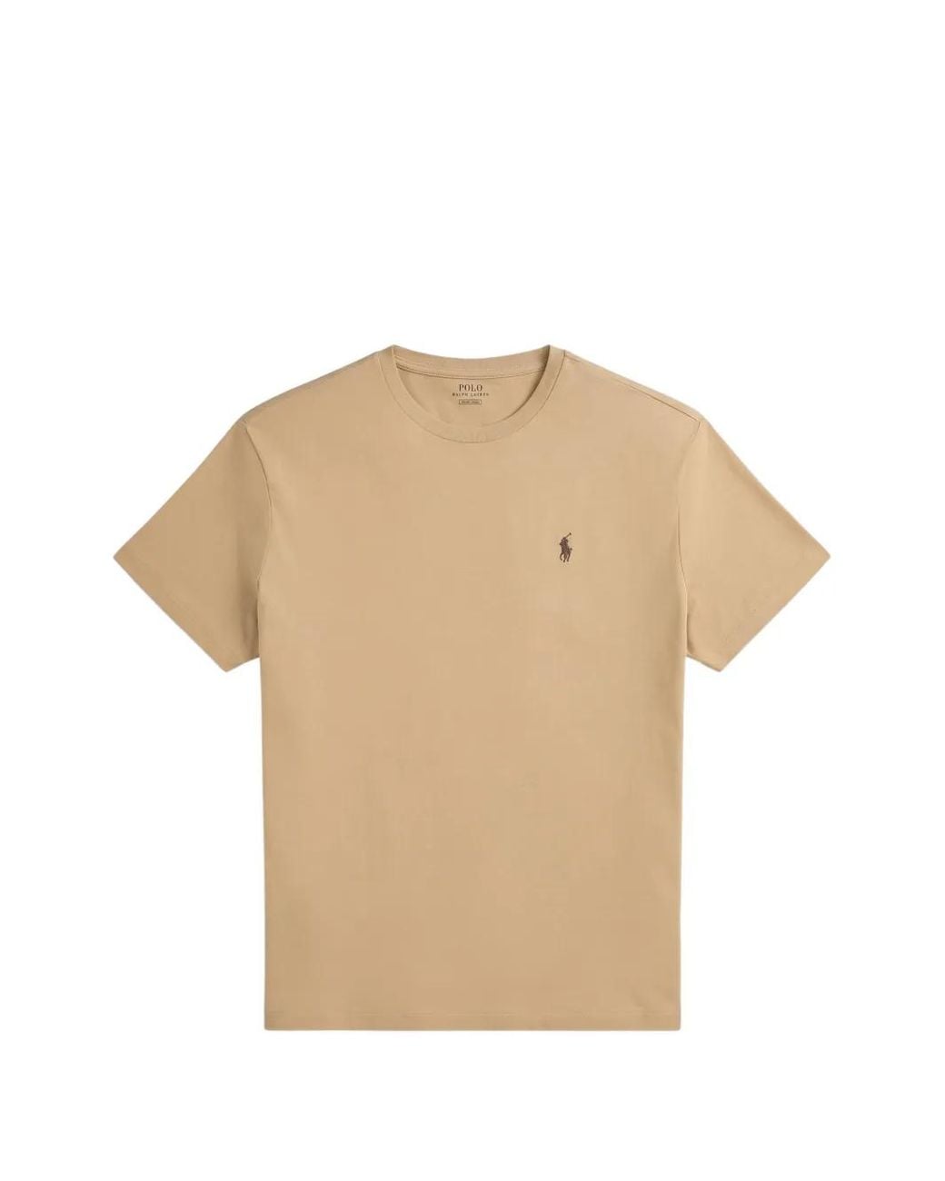 Polo Ralph Lauren Natural Custom Slim Fit Jersey Crewneck T-Shirt for men