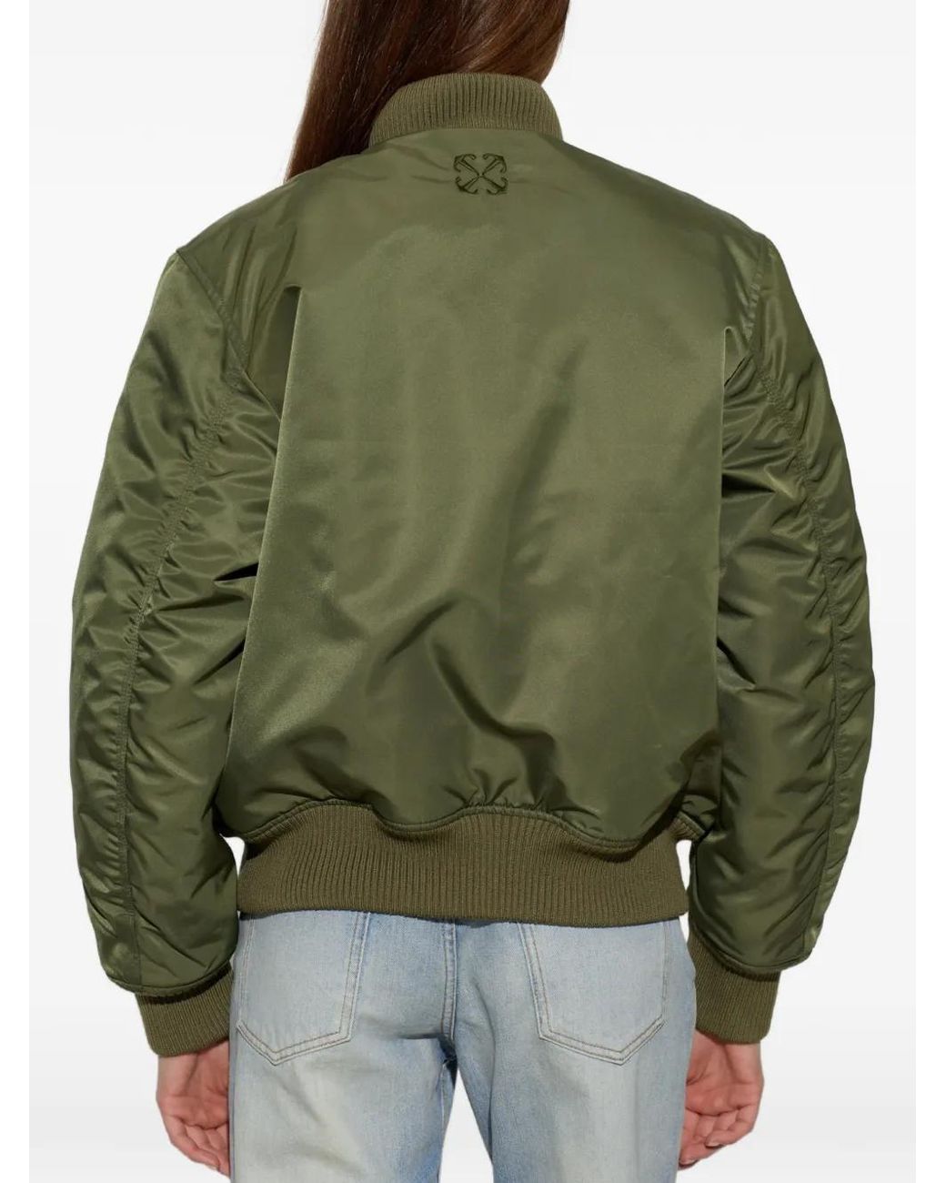 Off-White c/o Virgil Abloh Green Insulated 'Bomber' Jacket