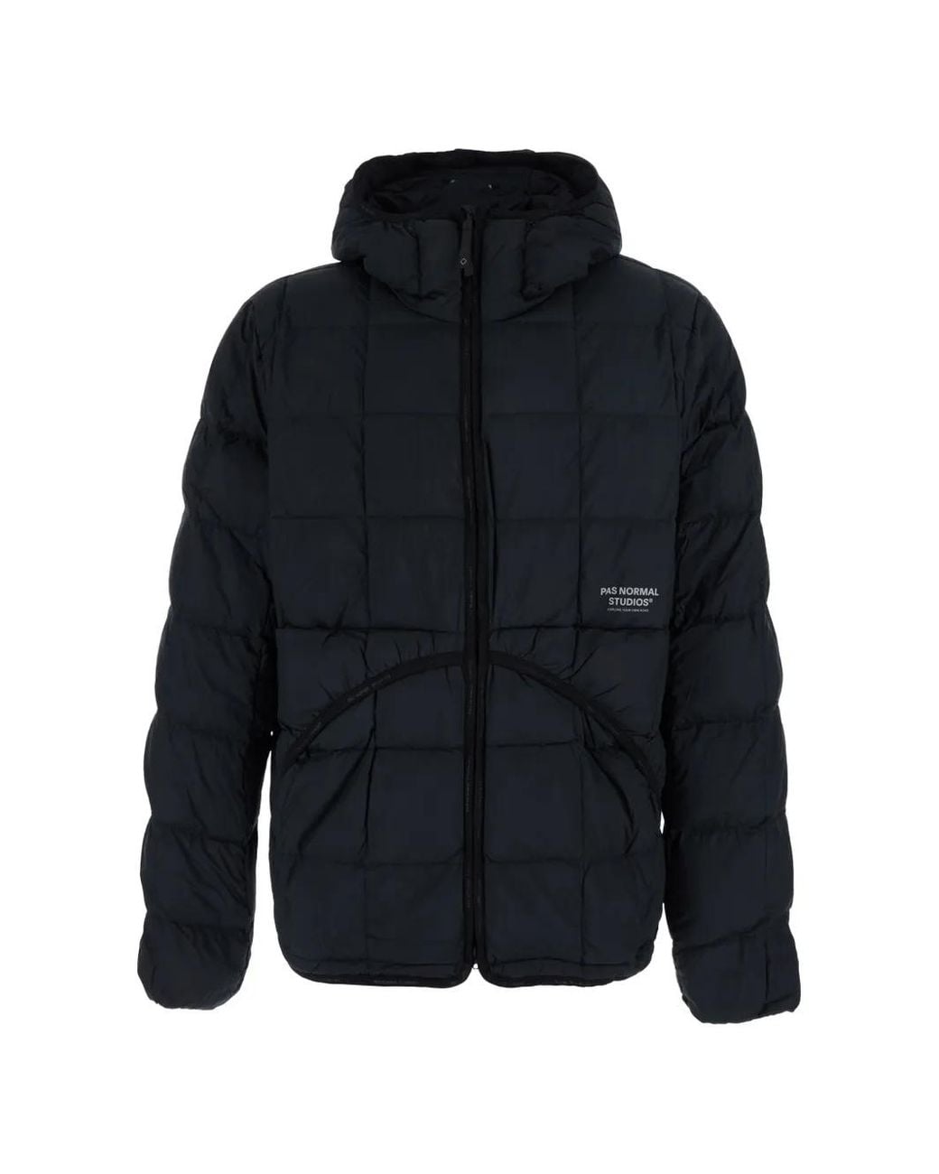 Pas Normal Studios Blue Off-Race Hooded Down Jacket