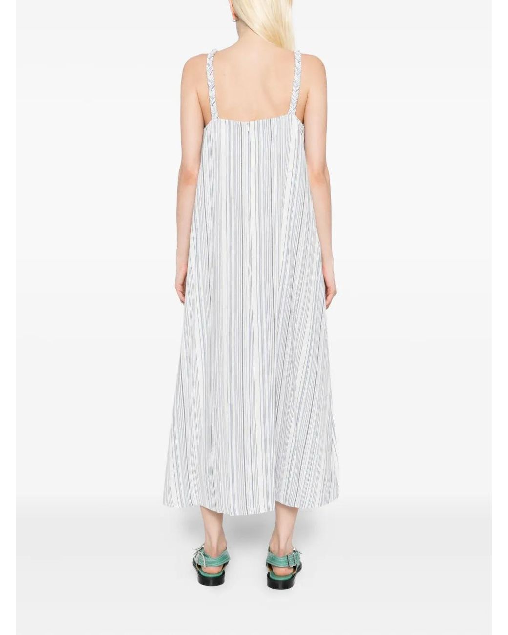B+ AB White Sleeveless Dress