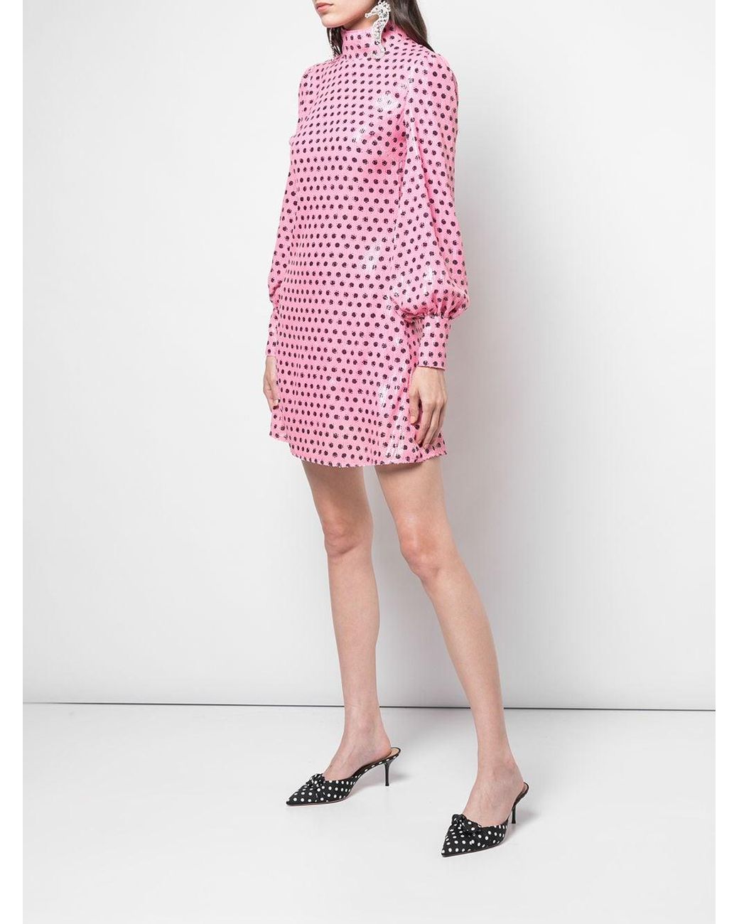 polka dot sequin dress