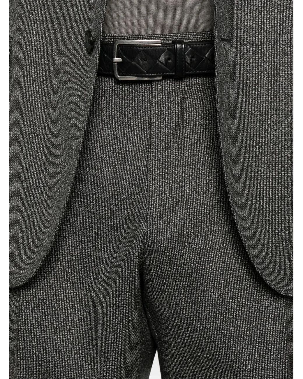 Lardini Gray Wool Single Breasted Suit for men