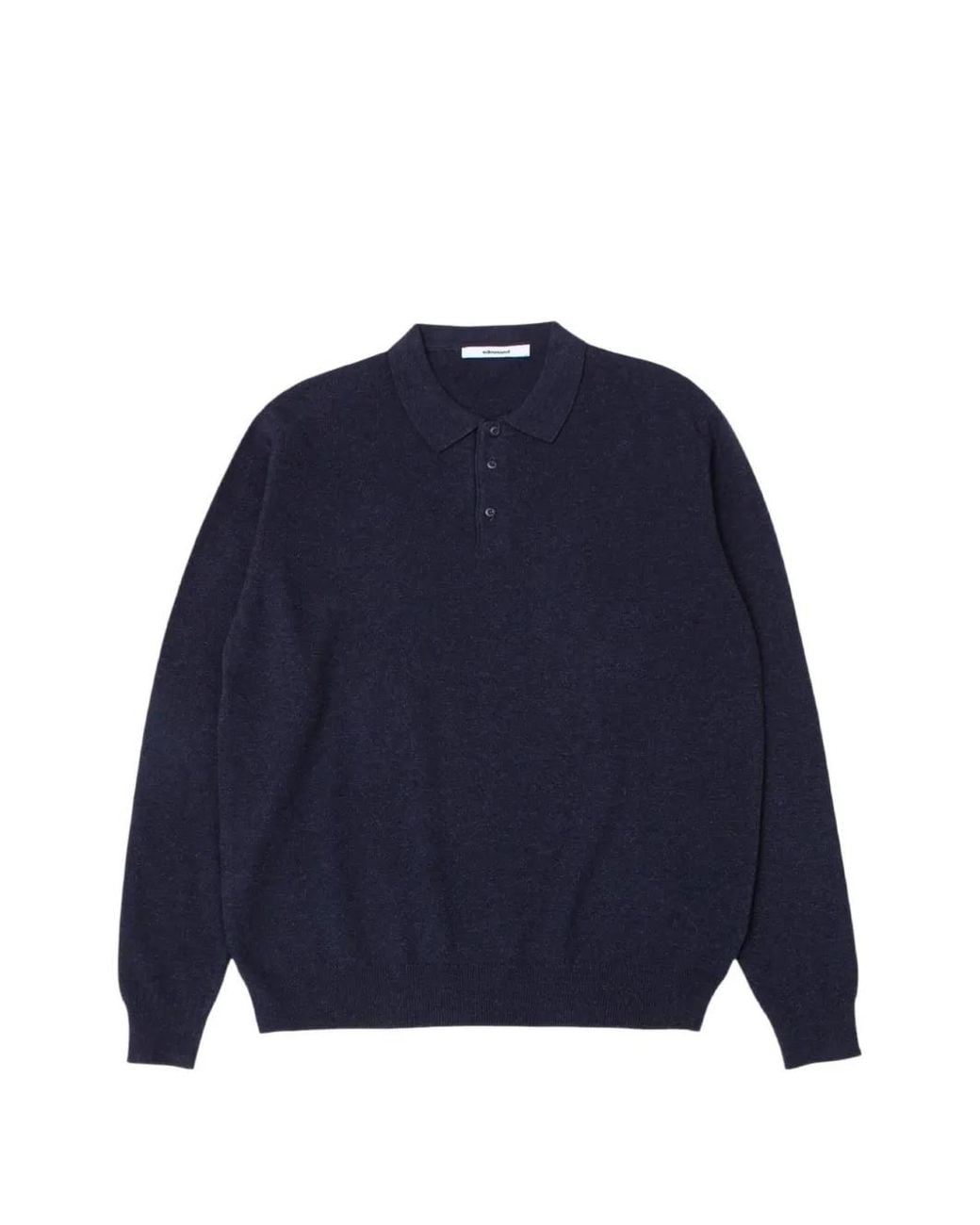 Edmmond Studios Blue Long-Sleeve Polo Shirt for men