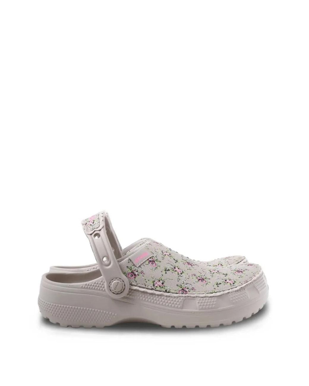 CROCSTM White Crafted Ditsy Floral Mules