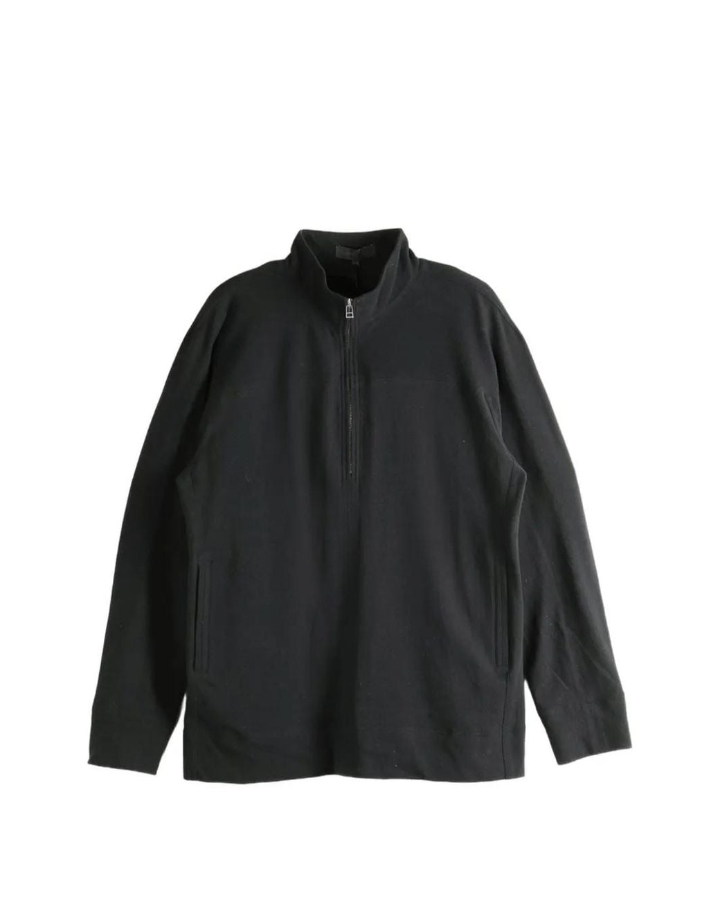 Omar Afridi Black Quarter-Zip Sweatshirt for men