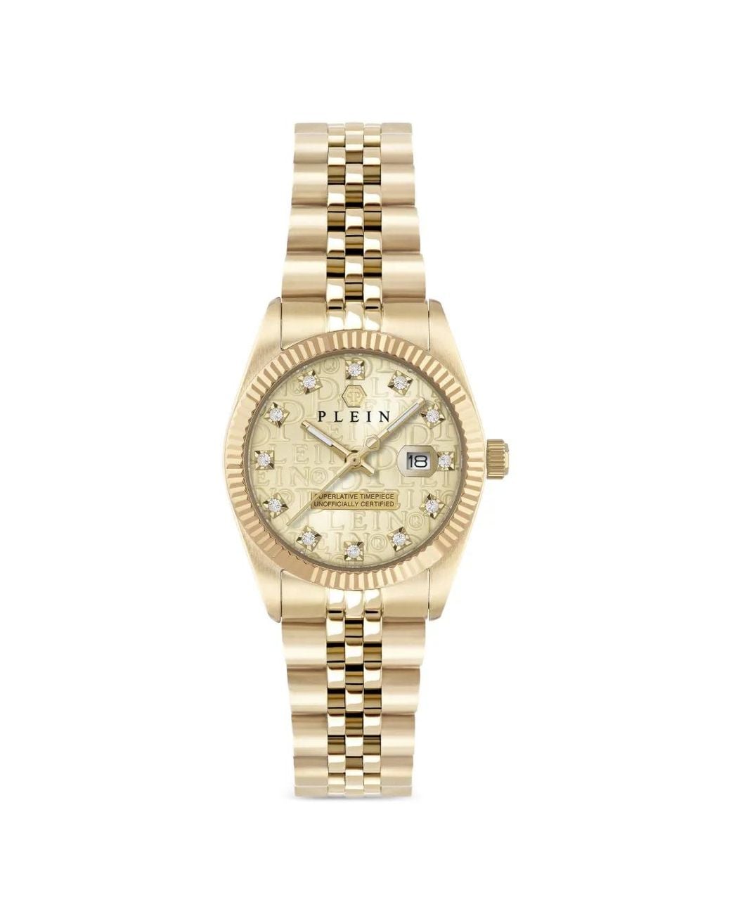 Philipp Plein Metallic Date Superlative 34Mm Watch