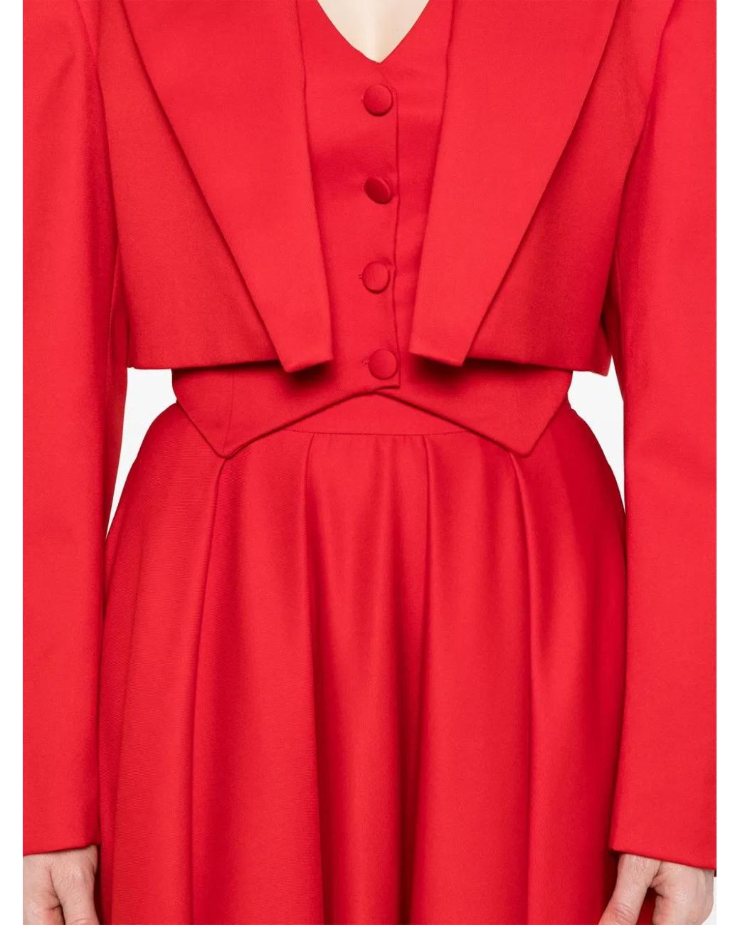 Nissa Red Cropped Jacket