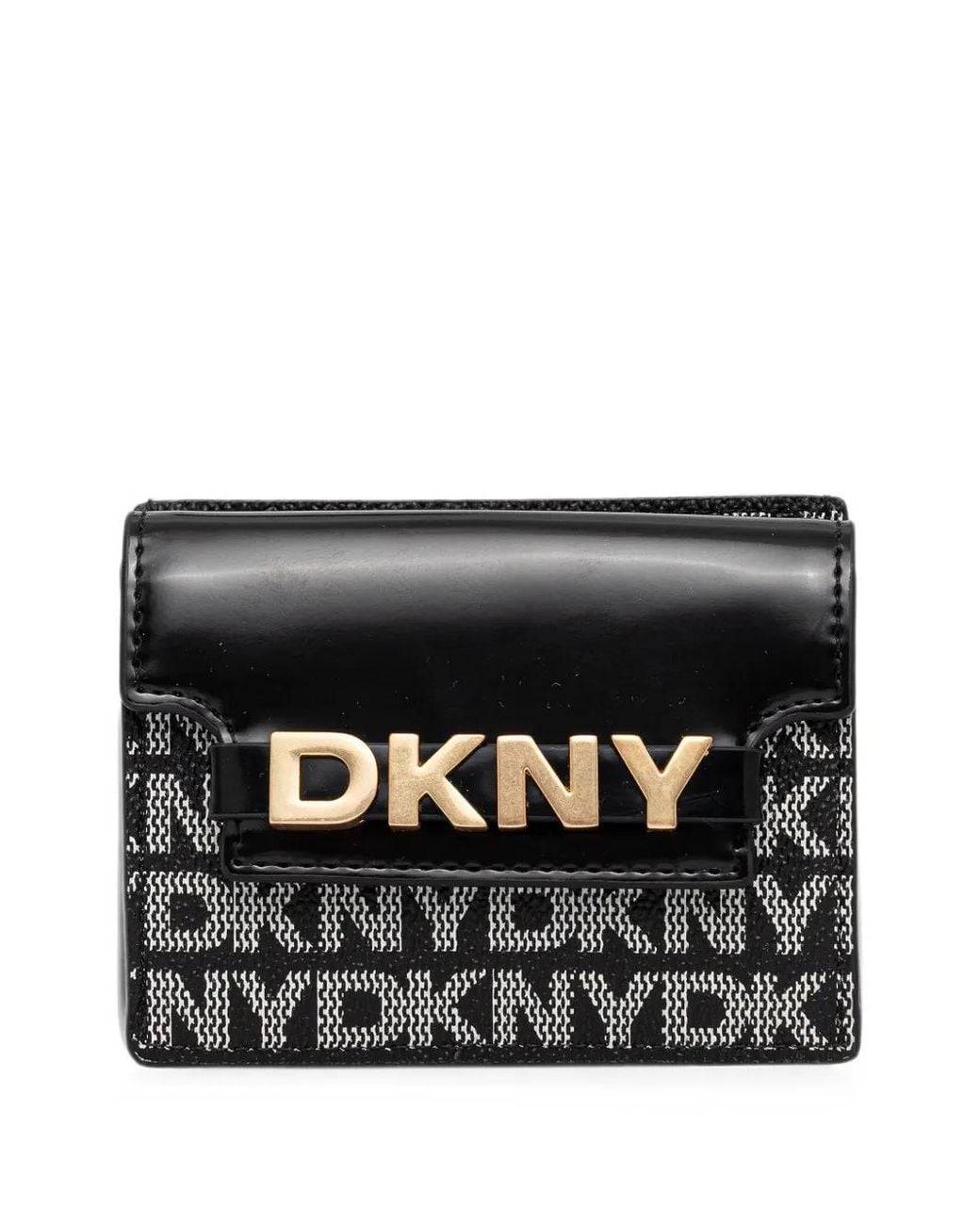 DKNY Black Avril Logo-Print Wallet