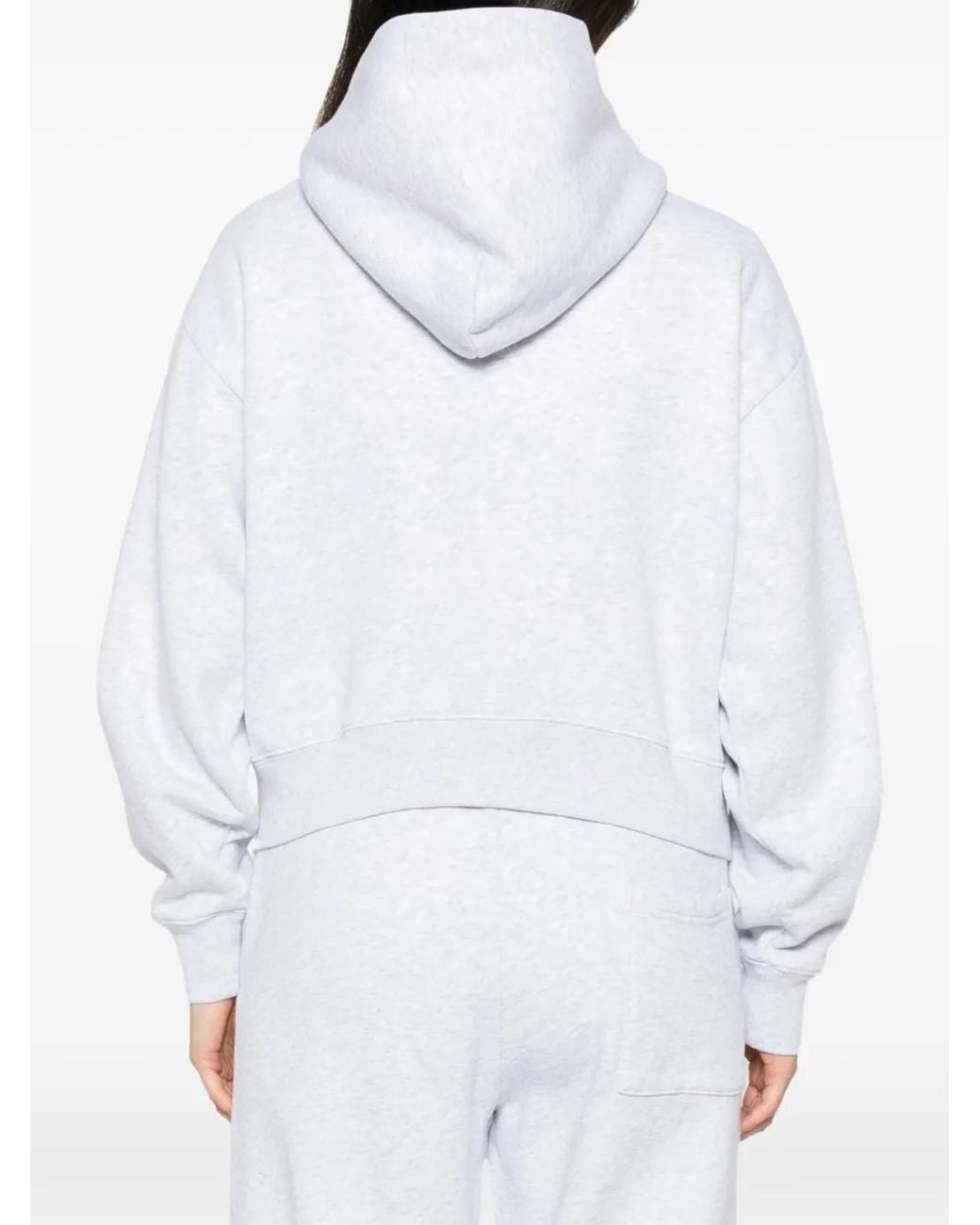 Sporty & Rich White Zip-Up Hoodie