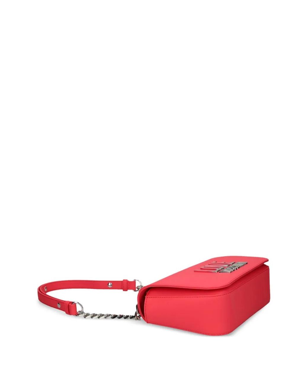 Love Moschino Red Logo-Lettering Crossbody Bag