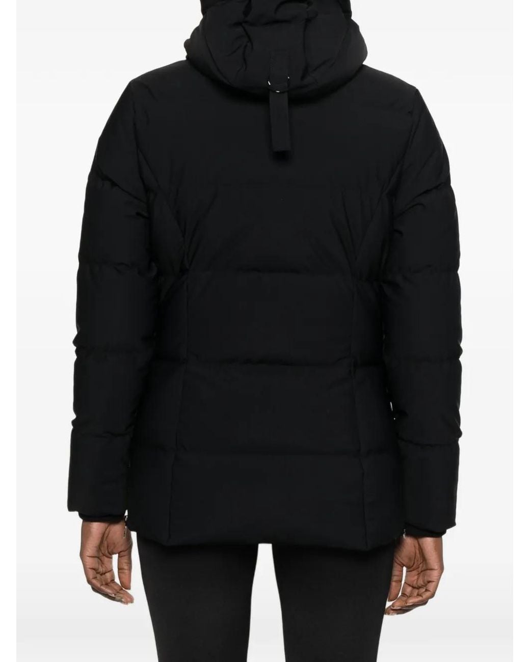 Moose Knuckles Black Quilted Hooded Jacket