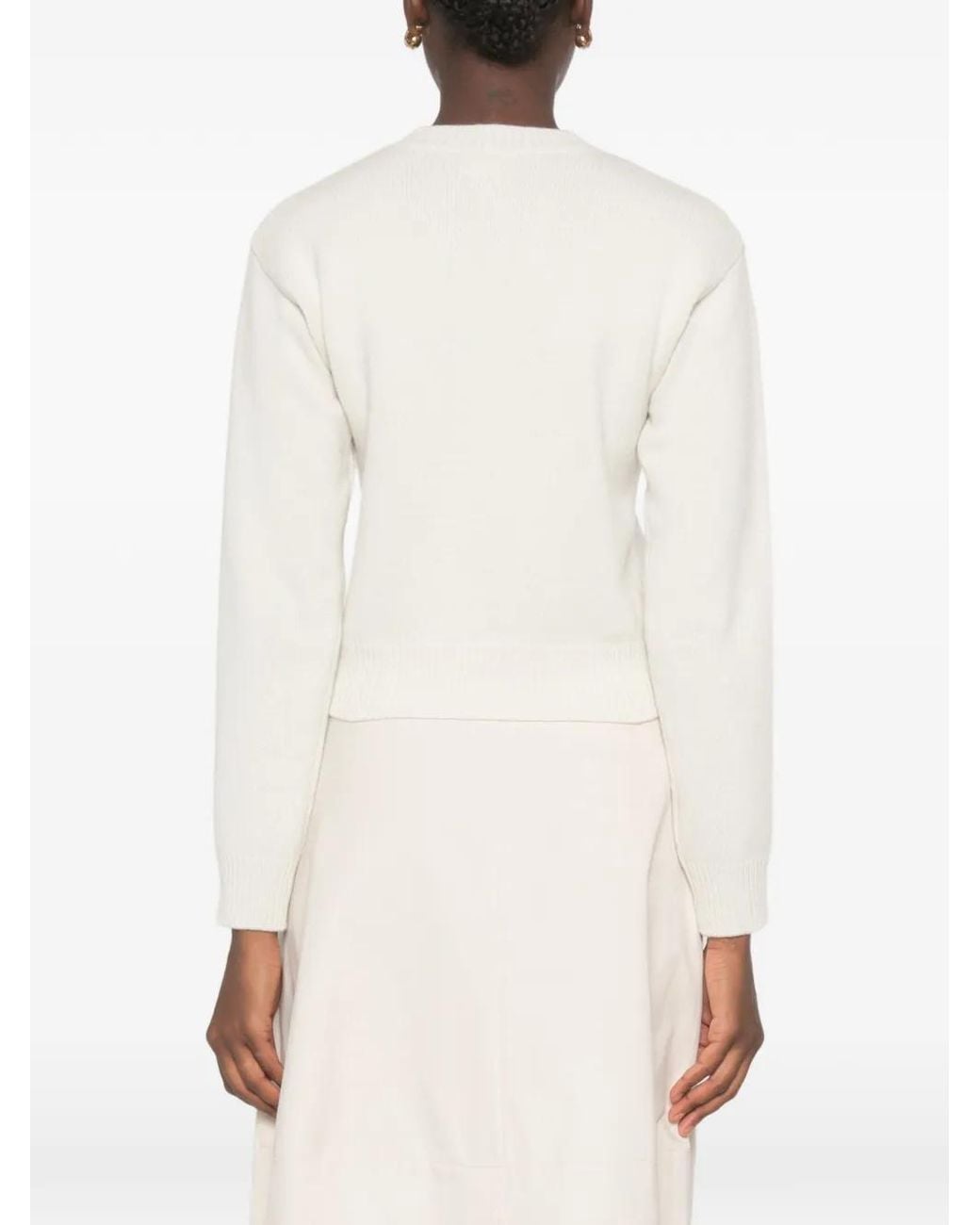 A.P.C. White Wool Sweater