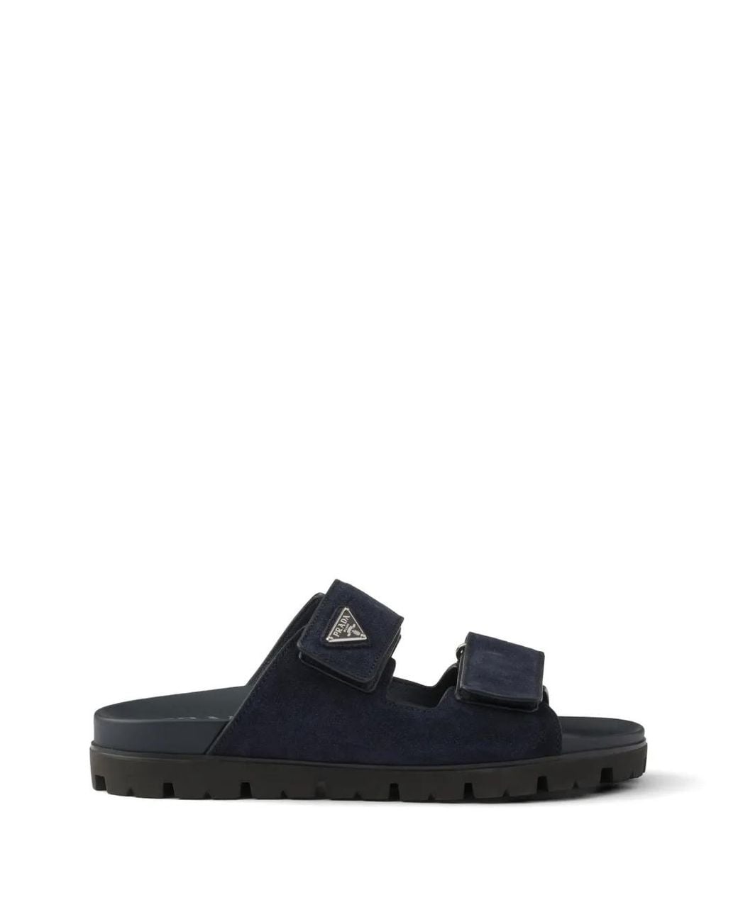 Prada Blue Sandales En Daim for men