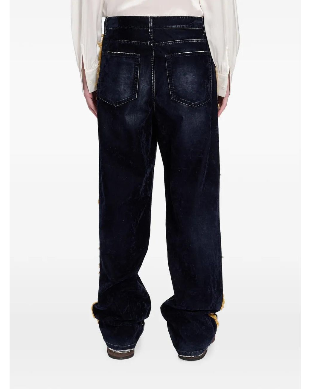 Ann Demeulemeester Blue Wide-Leg Jeans for men