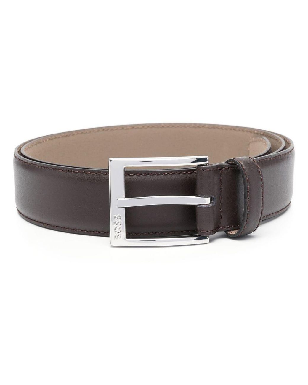BOSS by HUGO BOSS Buckle-fastening Belt in Brown for Men | Lyst