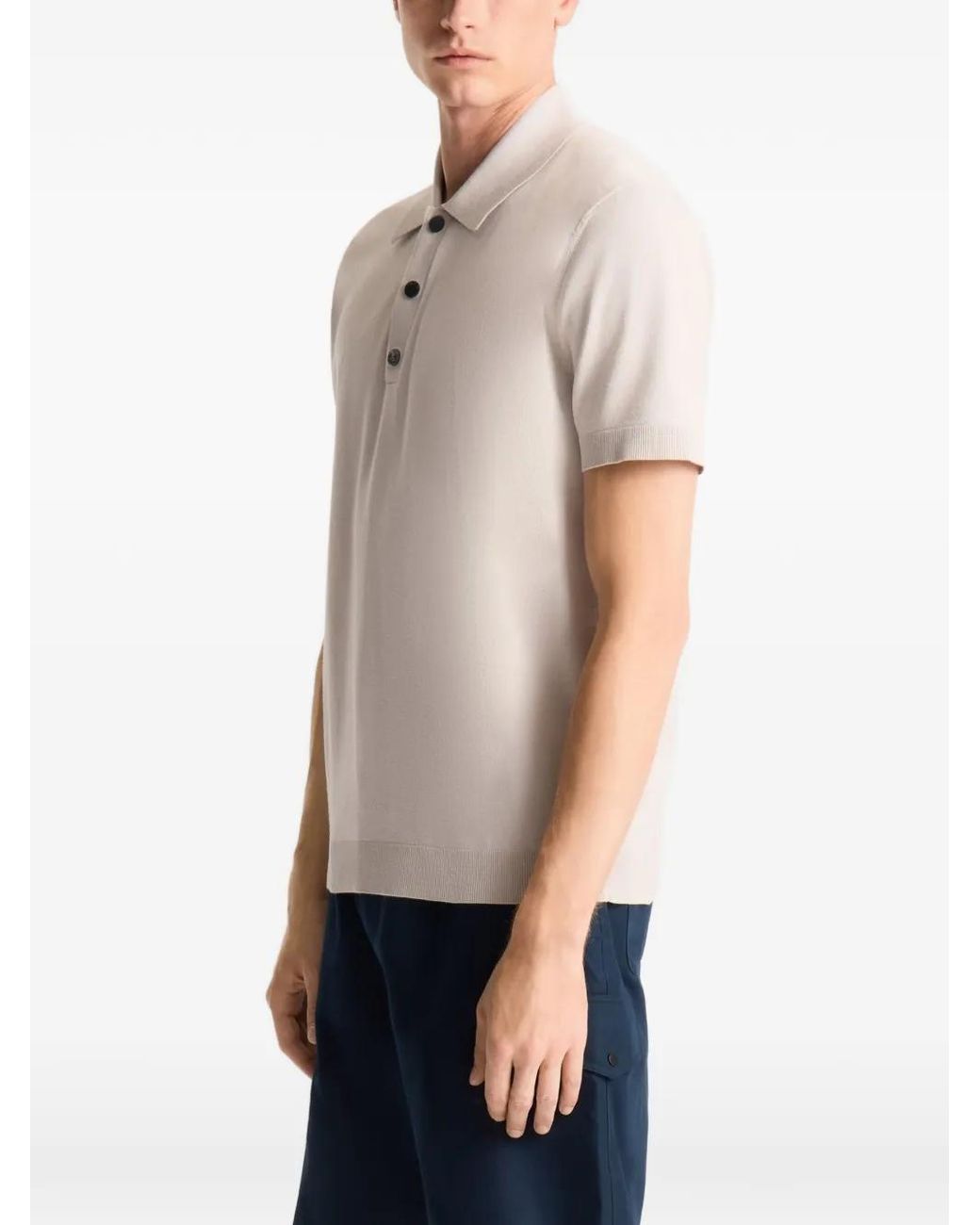 Fusalp White Polo Henryo for men