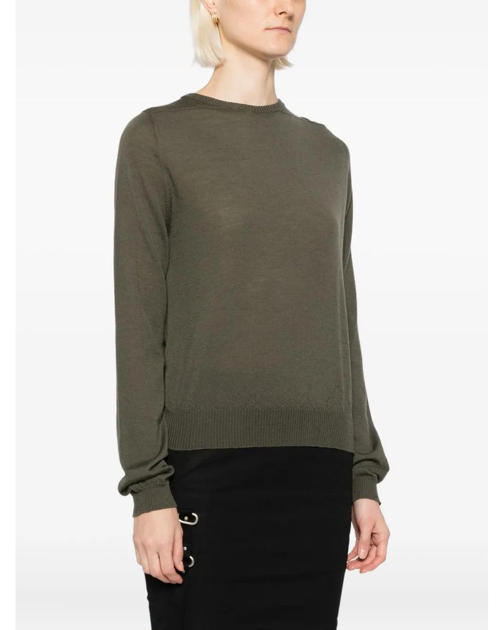 Rick Owens Green Biker Level Top