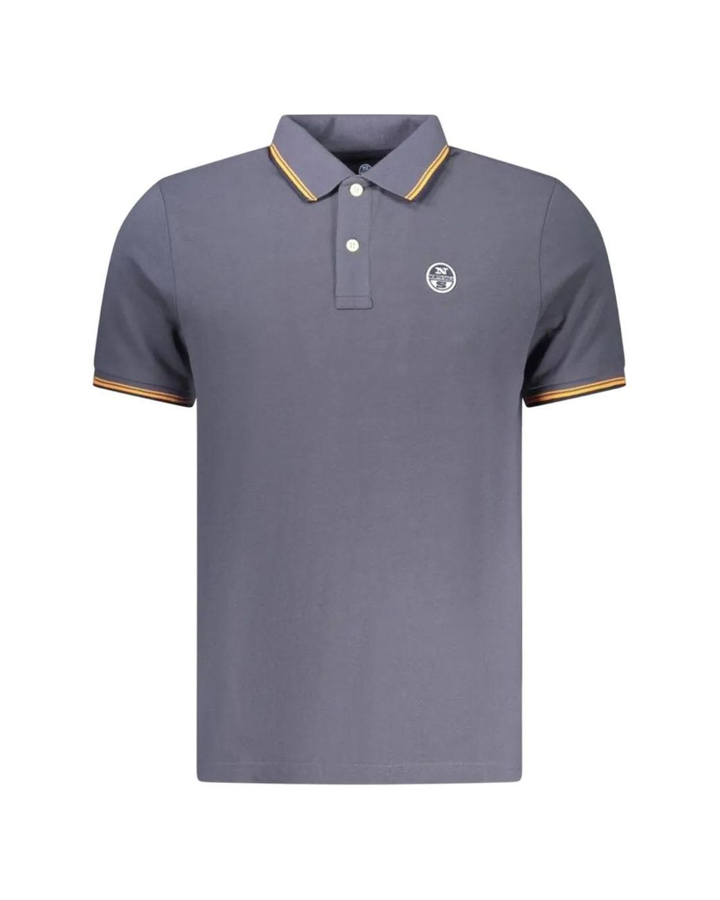 North Sails Blue Polo À Patch Logo for men