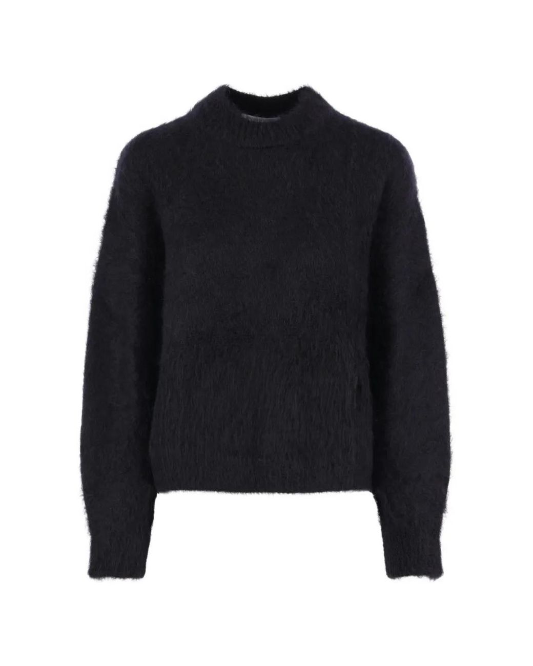 CECILIE BAHNSEN Blue Brushed-Finish Mohair-Blend Sweater