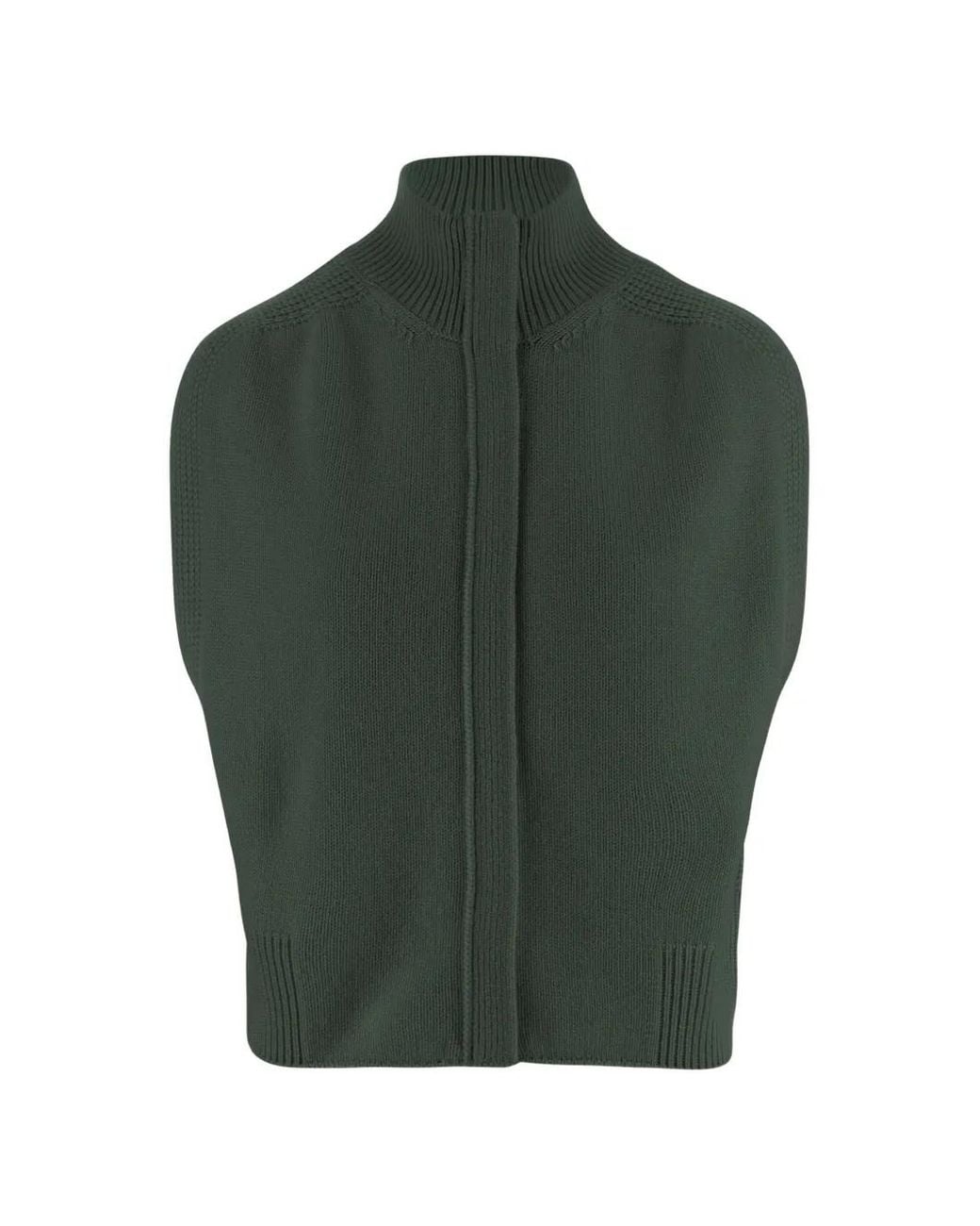 Sa Su Phi Green Sleeveless Cardigan