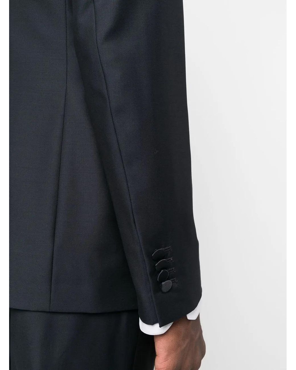 Tagliatore Blue Satin-Trim Three-Piece Tuxedo Suit for men