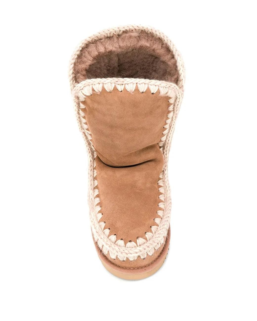 Mou Brown Slip-On Boots