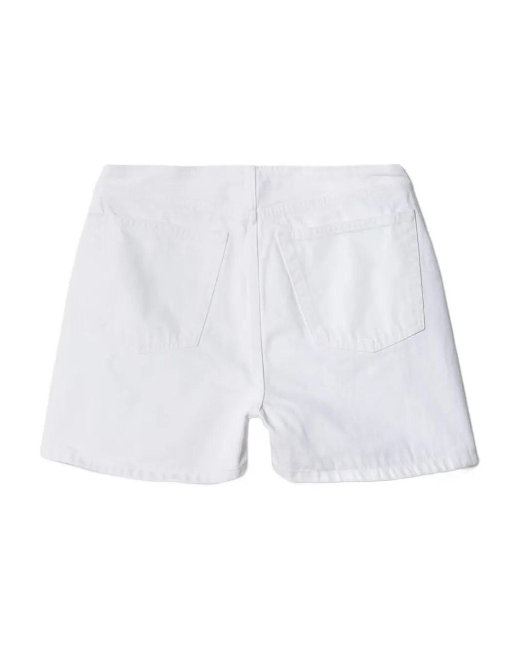 Re/done Blue The Boardwalk Lace-Up Denim Shorts