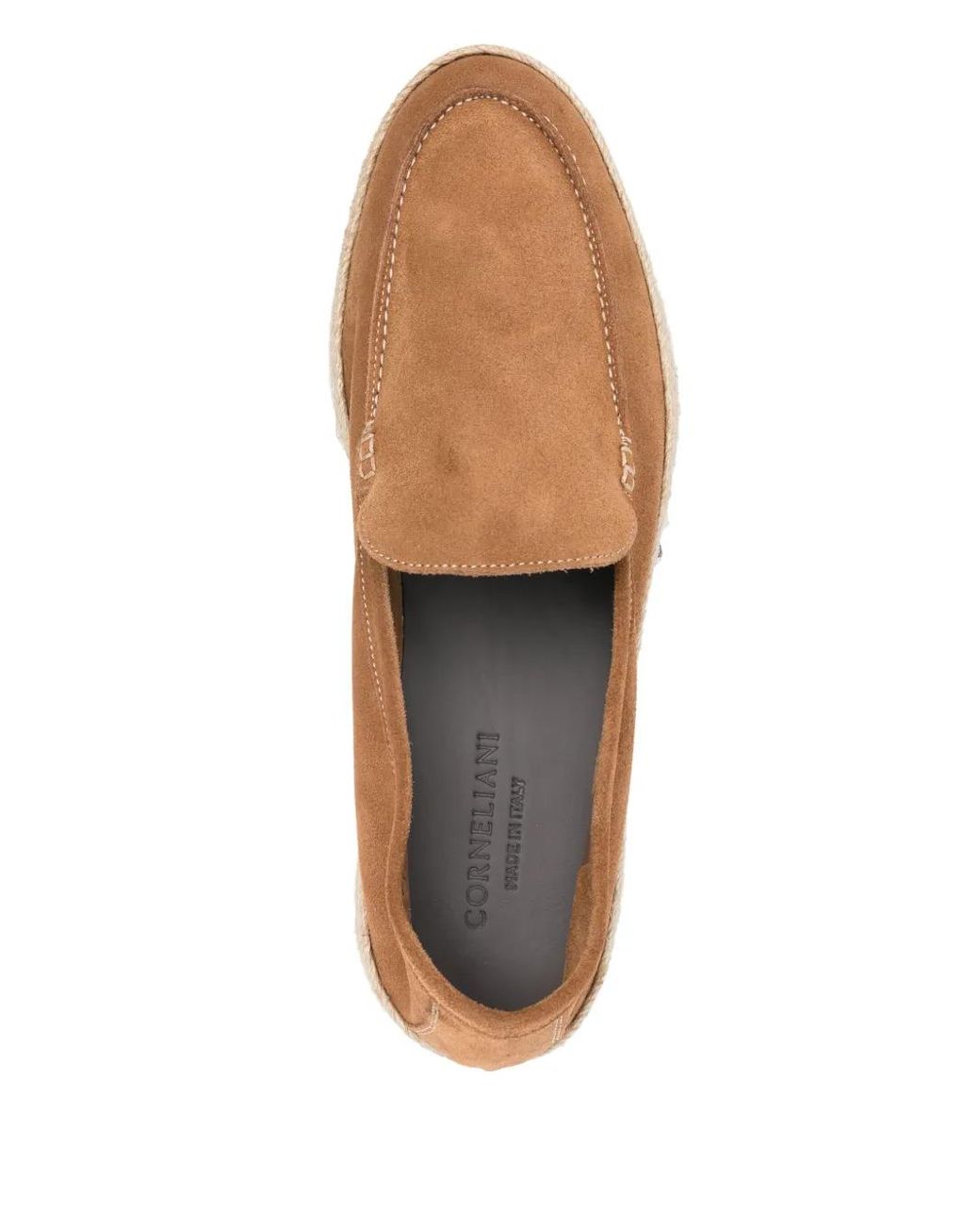Corneliani Brown Suede Loafers for men