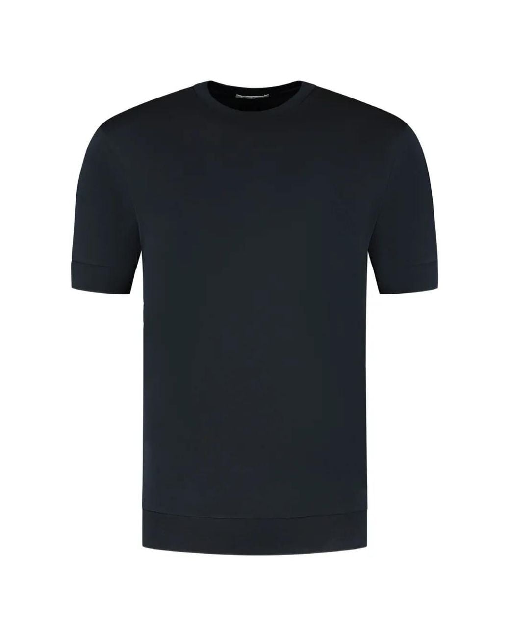 STEFAN BRANDT Black Crew-Neck T-Shirt for men