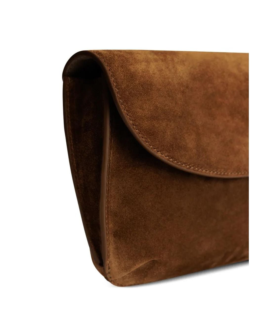 Yu Mei Brown Keriana Suede Cross Body Bag