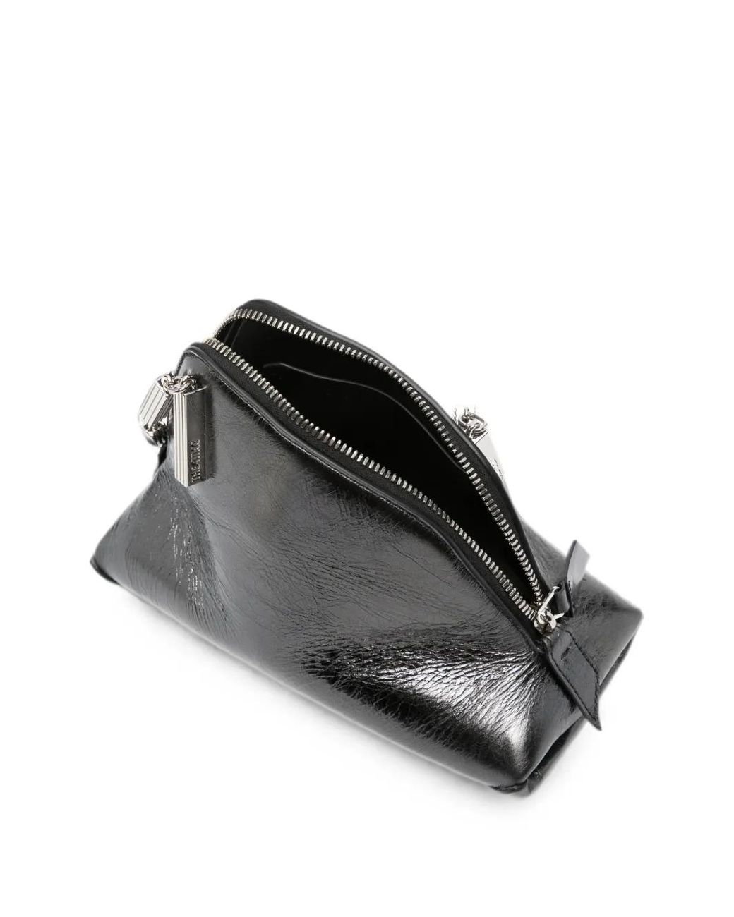 The Attico Black La Scala Metallic-Effect Chain-Link Tote Bag
