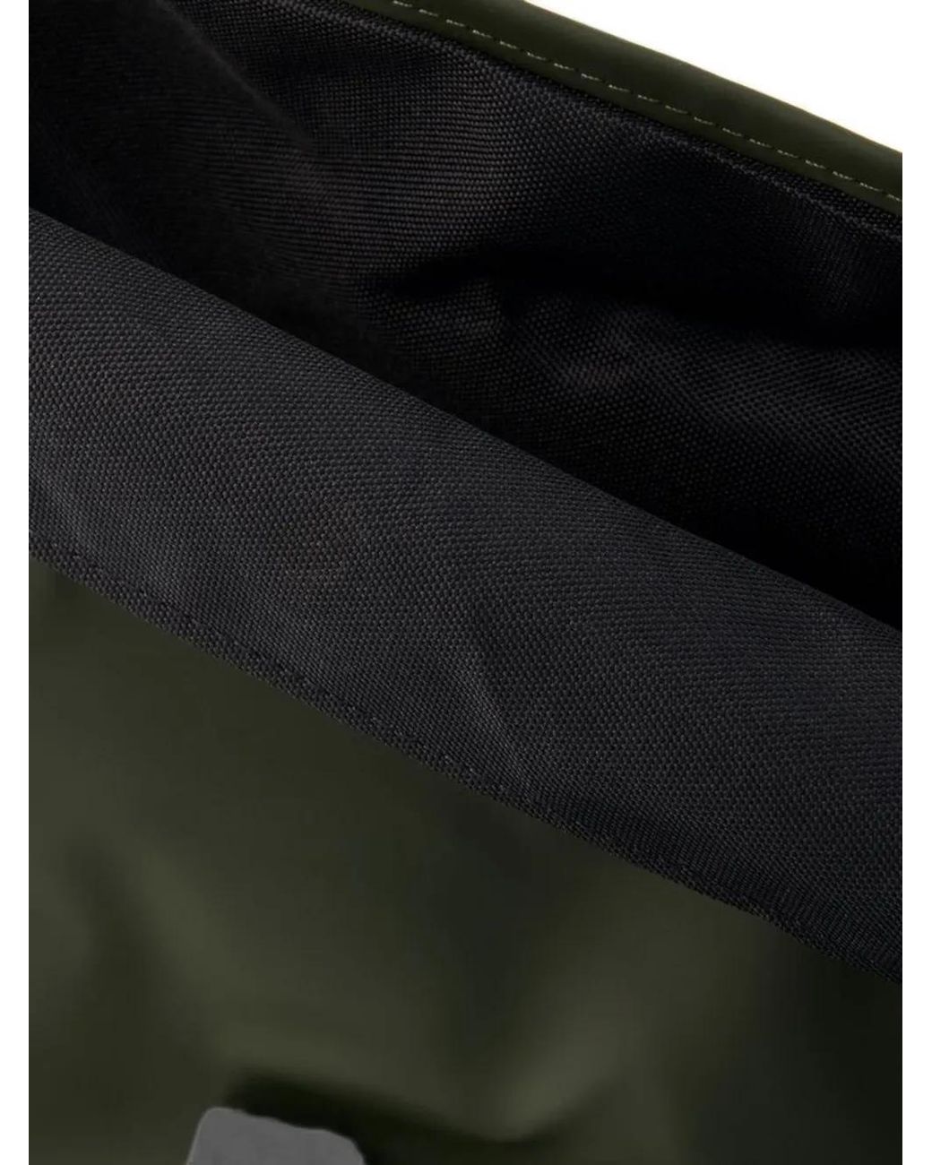 Rains Black Rolltop Backpack Bag