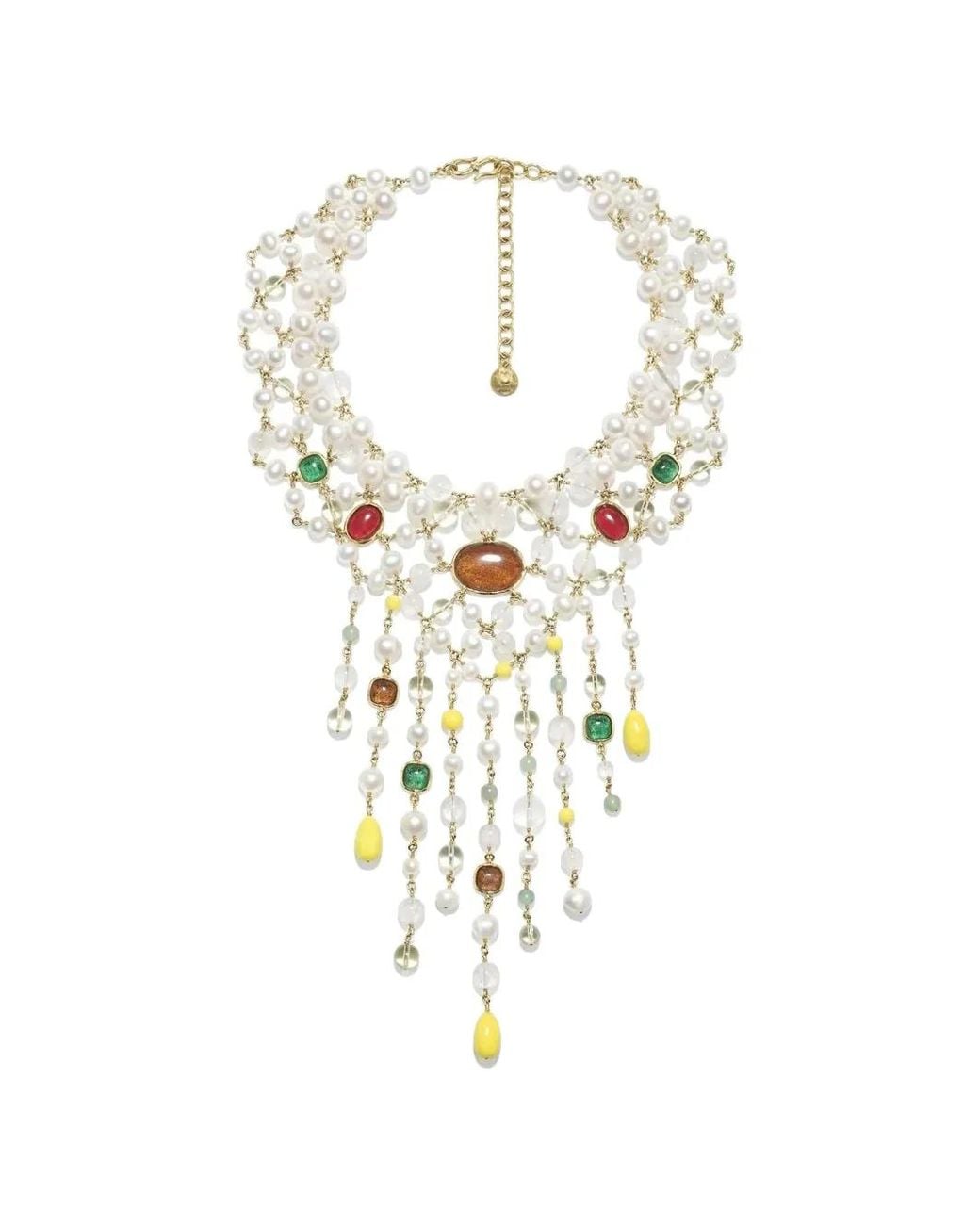 Goossens White Collier Lagune À Perles