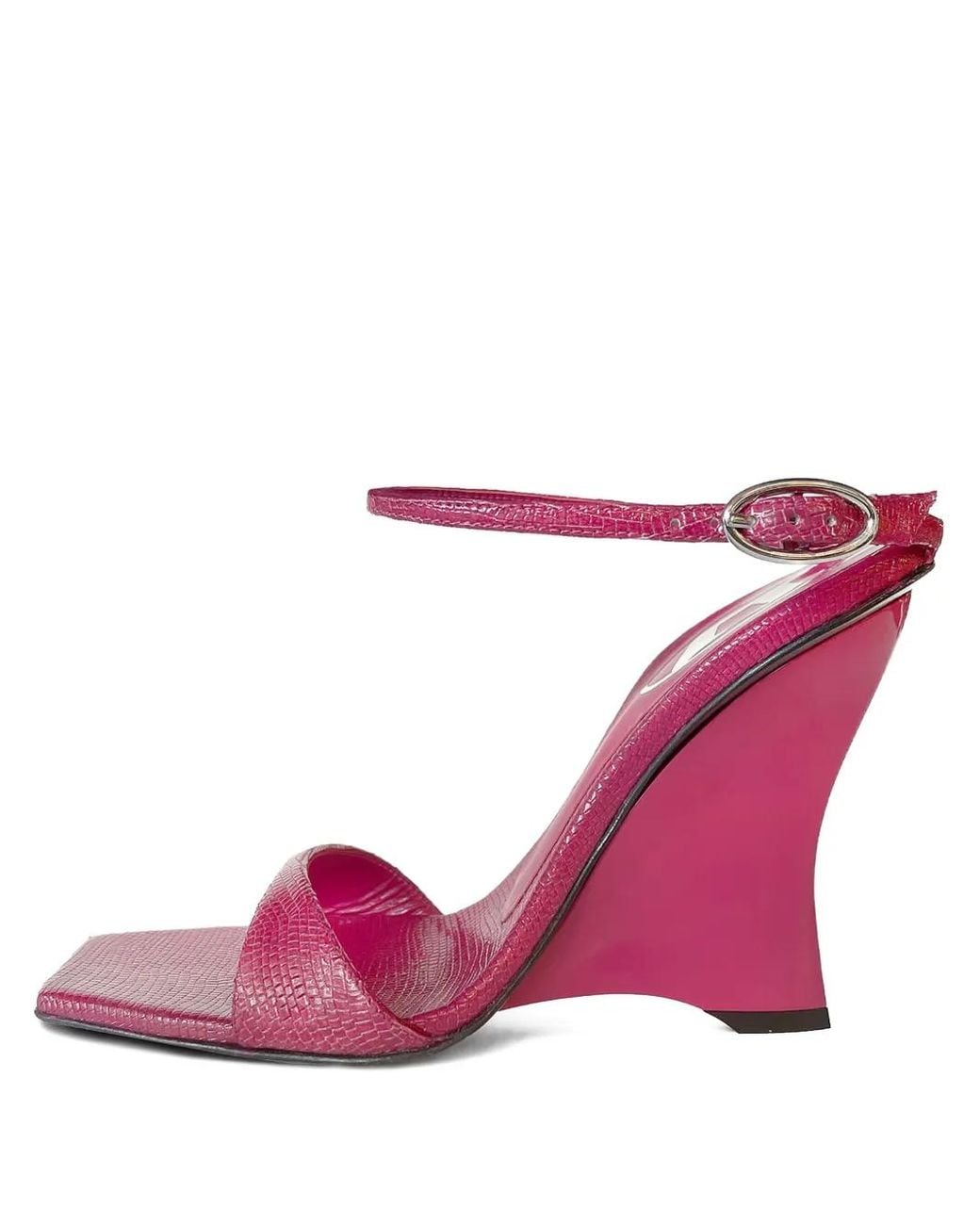 DIESEL Pink D-Amber Wedge Sandals