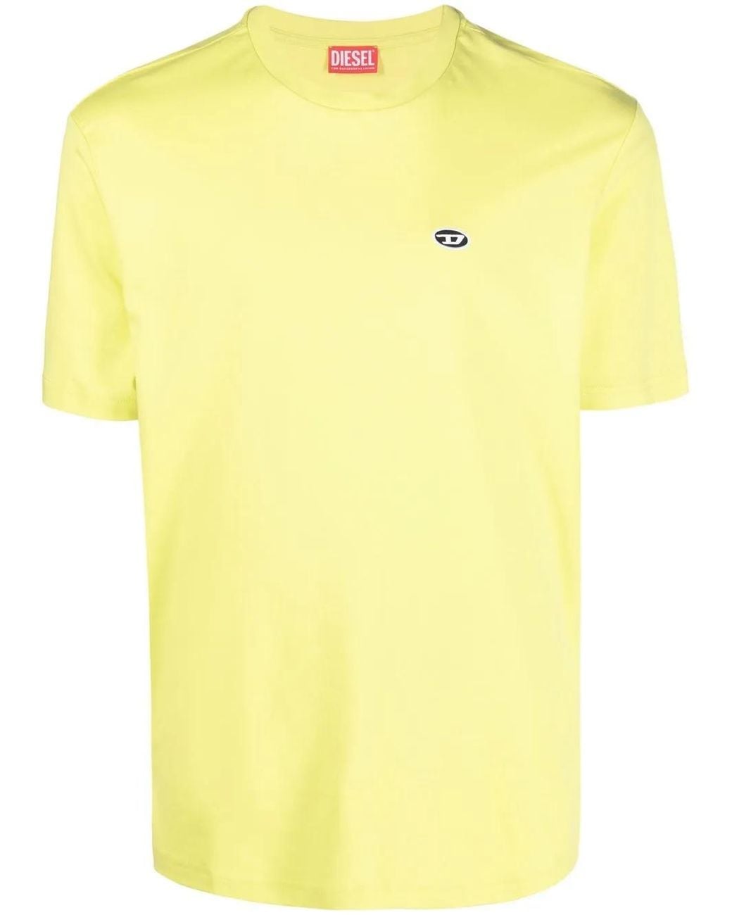 DIESEL Yellow T-Just-Doval-Pj Cotton T-Shirt