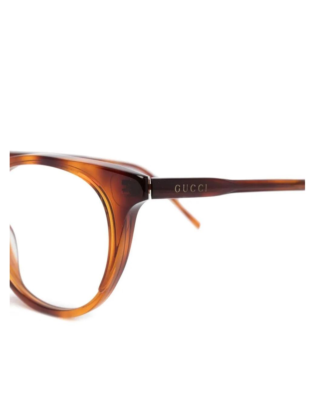 Gucci Brown Cat-Eye Optical Glasses