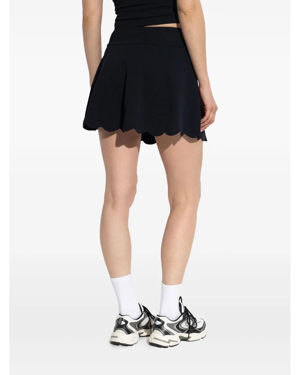Marysia Swim Black Morton Scalloped-Hem Miniskirt