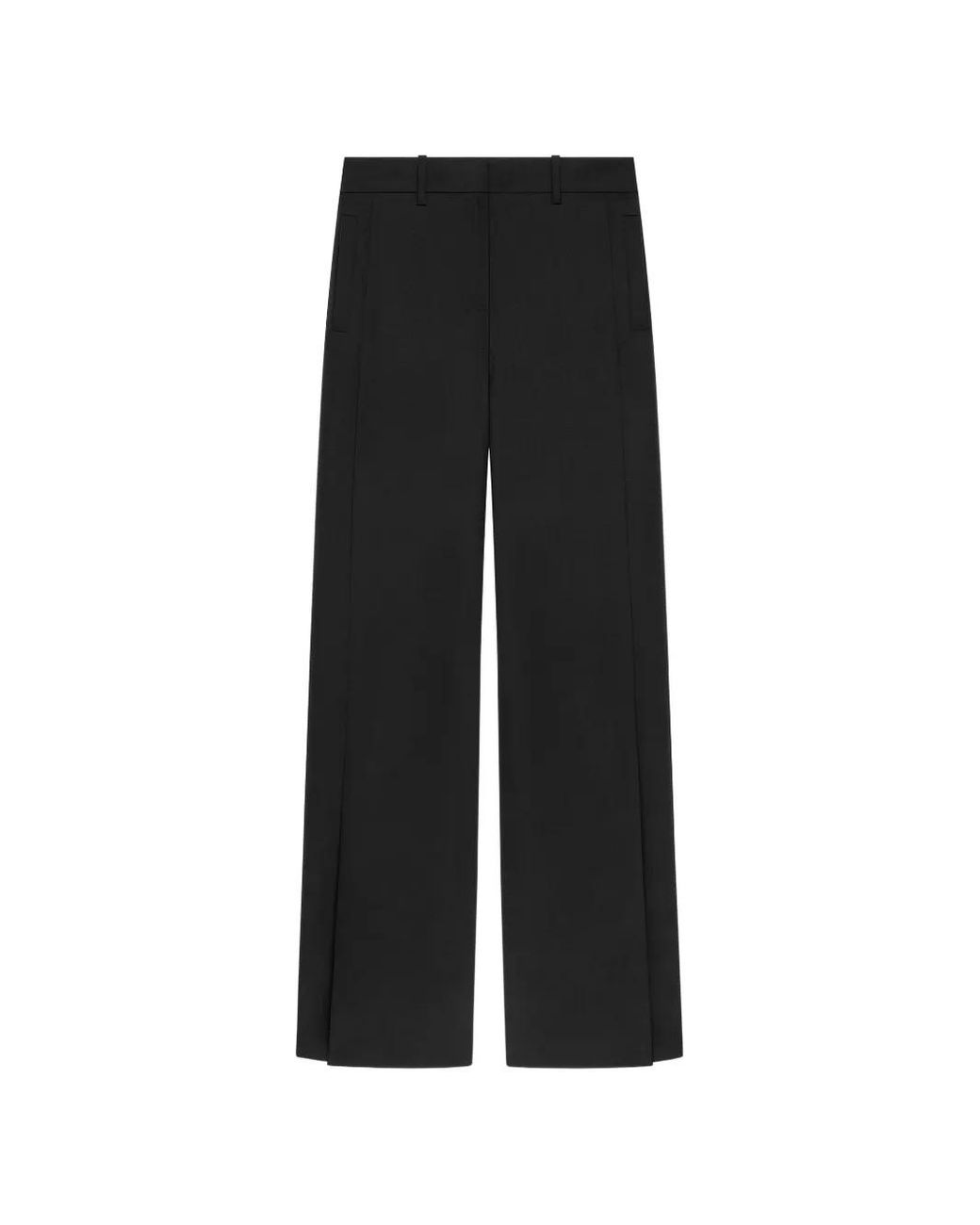 Courreges Black Tailored Pleated Trousers