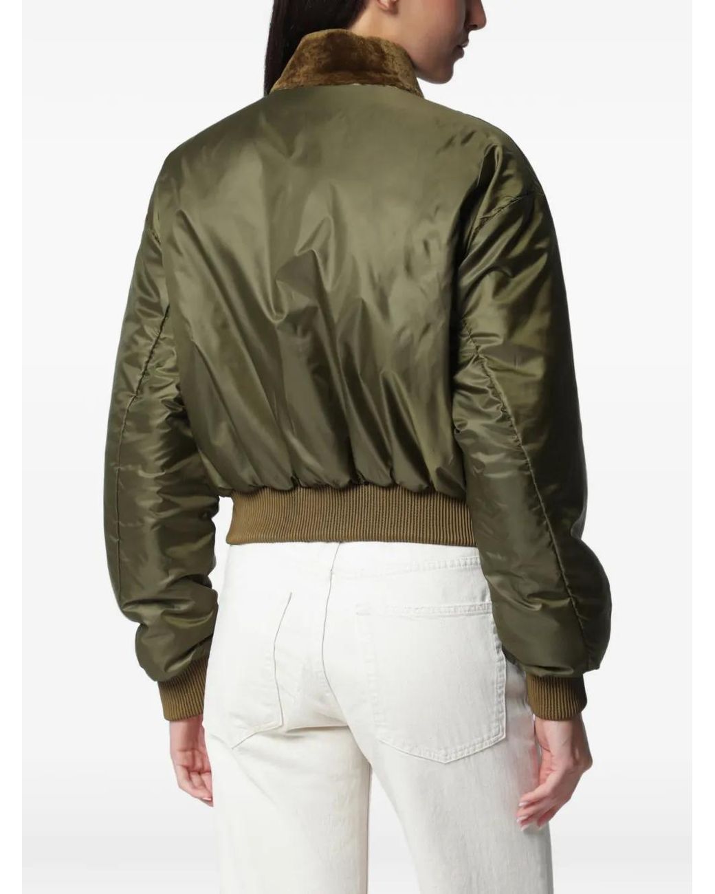 Arma Green Azra Reversible Bomber Jacket