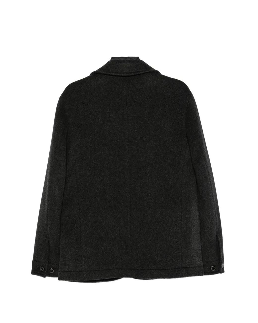 Peuterey Black Single-Breasted Coat for men