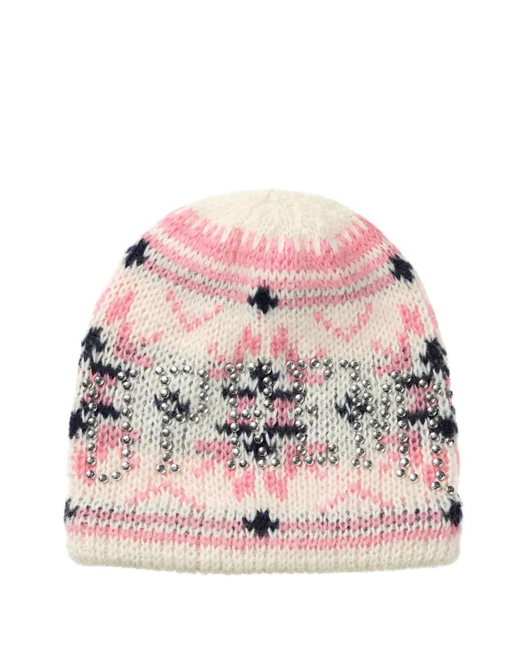 Supreme Pink Studded Beanie Hat