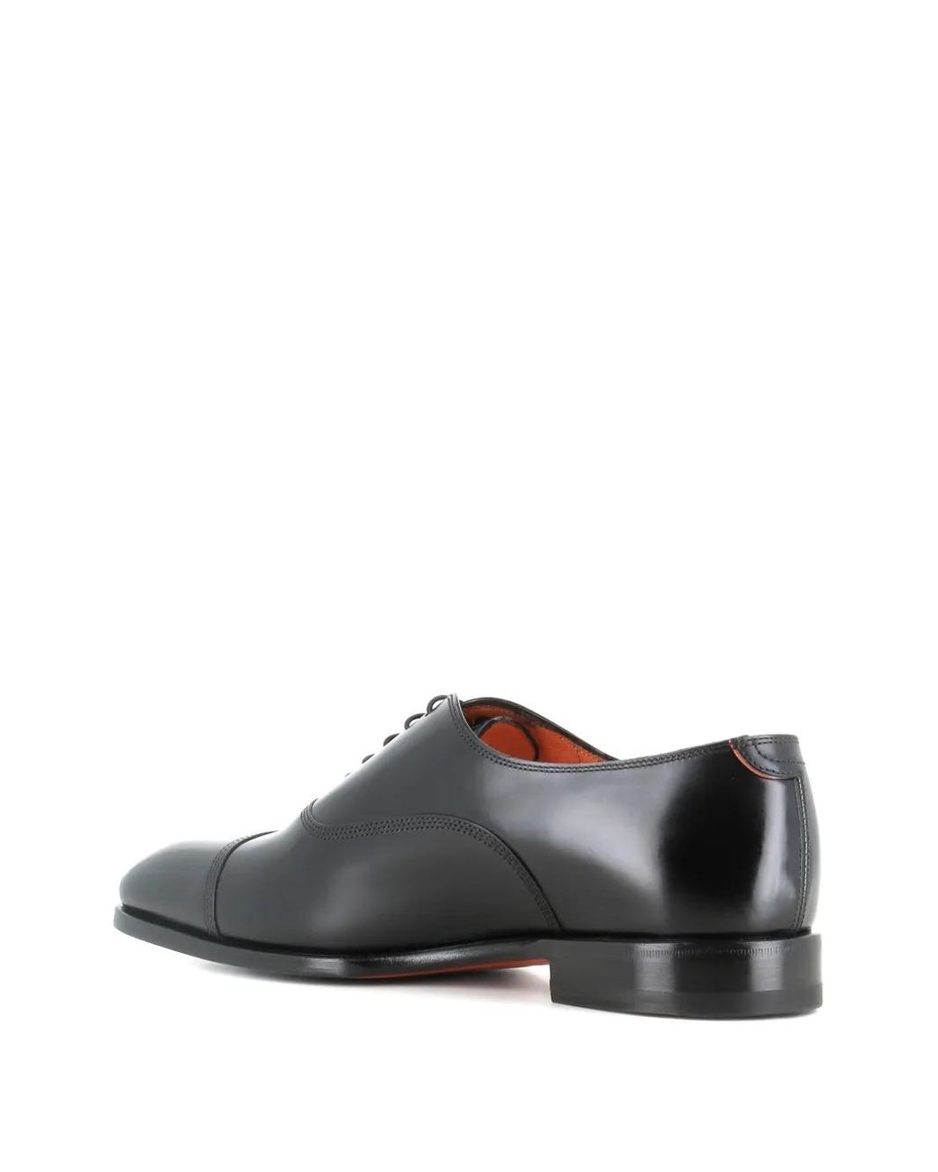 Santoni Gray Cap-Toe Lace-Up Oxford Shoes for men