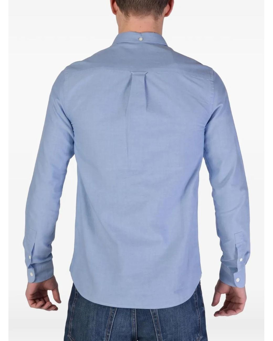 Lyle & Scott Blue Long-Sleeve Oxford Shirt for men