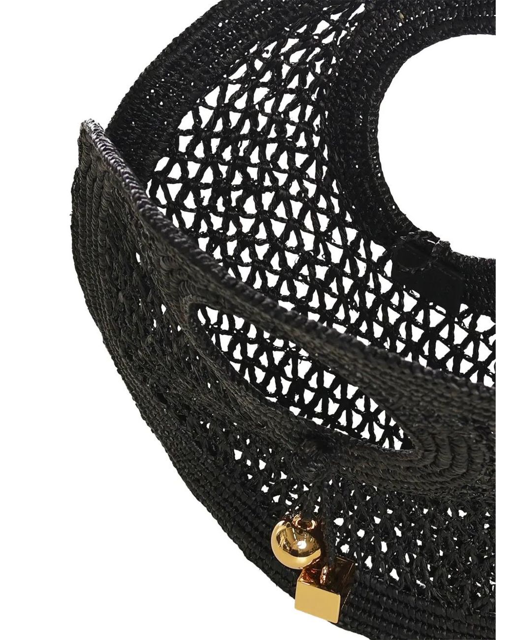Jacquemus Black Le Petit Rond Spiaggia Handbag