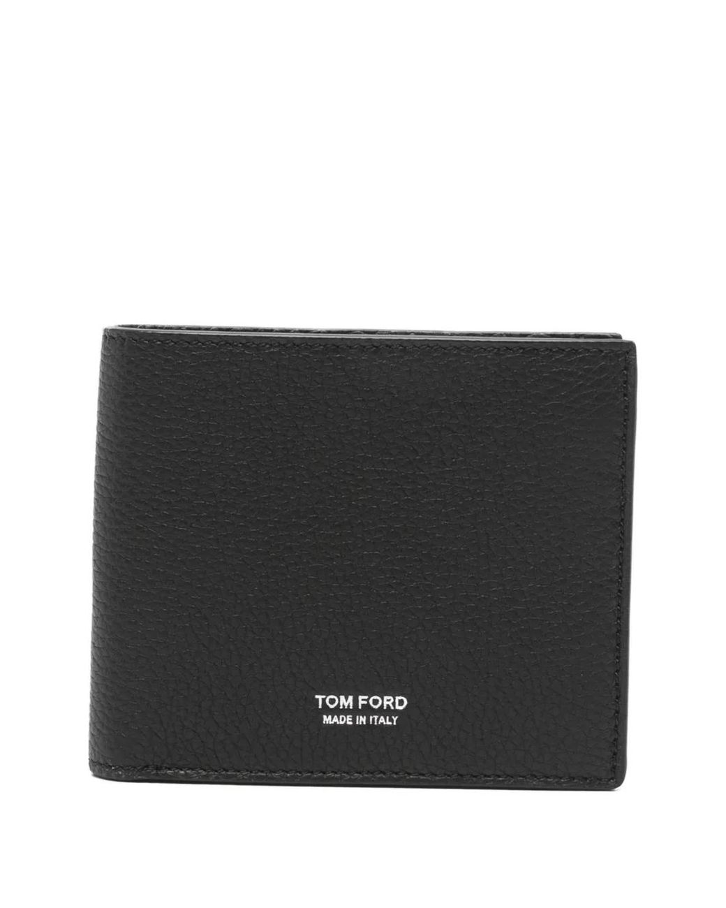 Wallet Ford Tom Ford Grained Leather Classic Bi-Fold Wallet Accessories in Black ...
