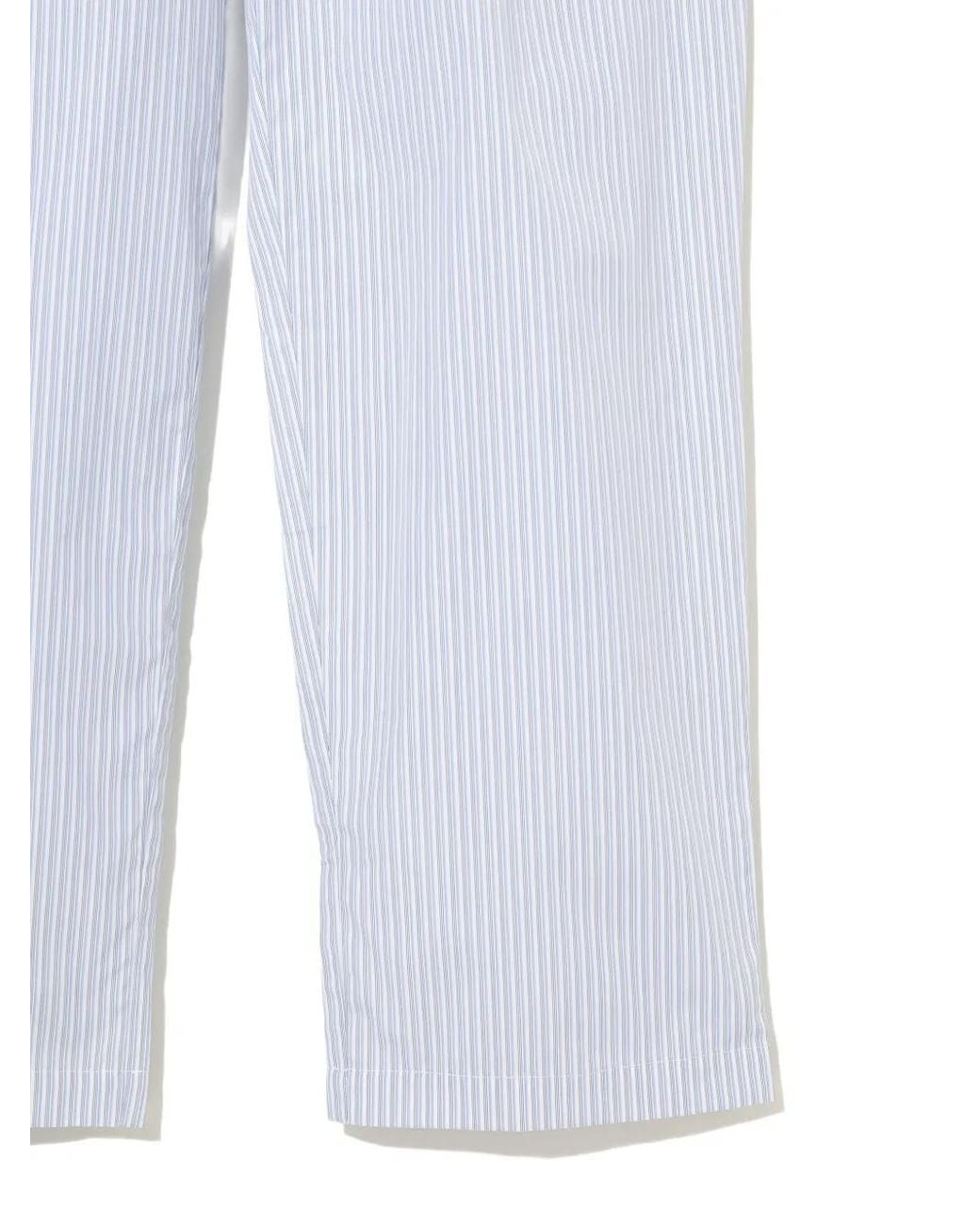 Undercover White Striped Elasticated Trousers for men